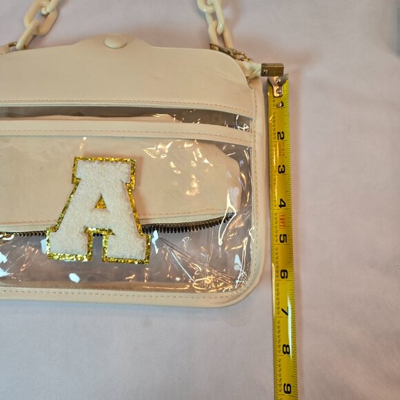 YOOLIFE Initial "A" Clear Bag - Crossbody Bag Stadium Approved - Picture 8 of 9